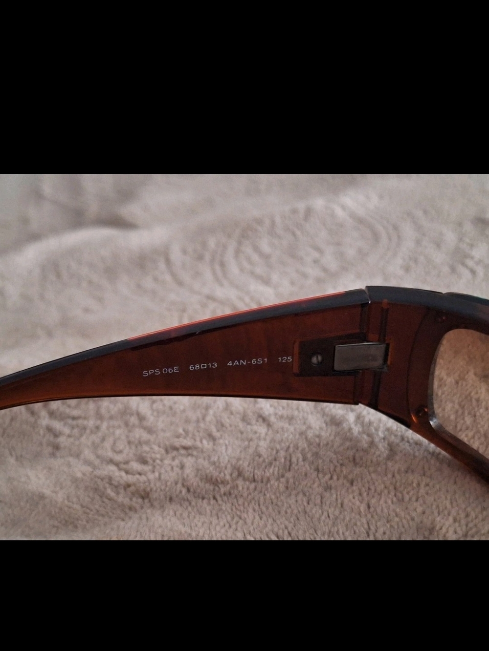 Prada Sport SPS 06E Brown Shield Wrap Sunglasses Made in Italy Authentic Y2k - Picture 8 of 8